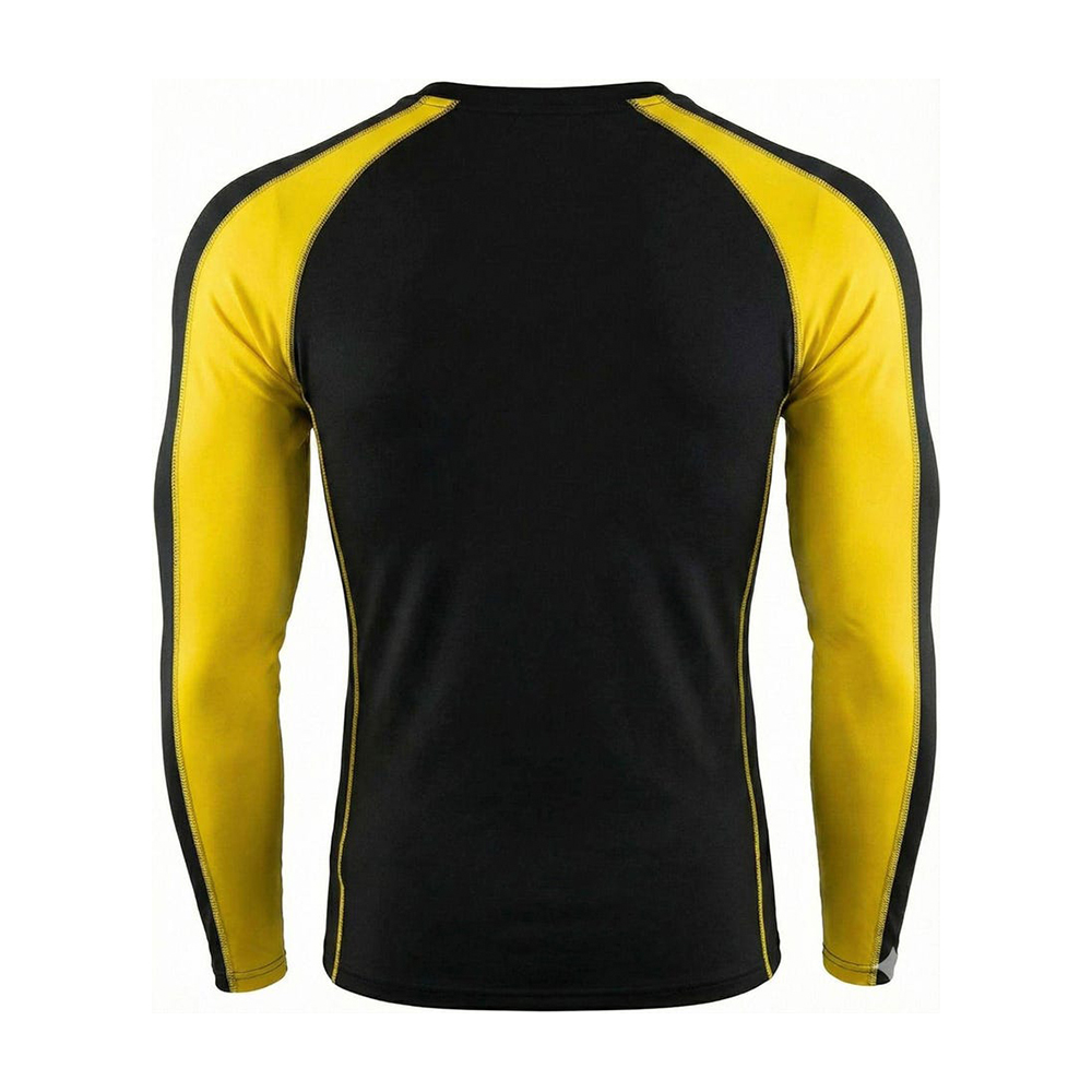Design Your Own Yellow & Black Rash Guard - 3 Pieces - Custom Fit & Graphics - MMA BJJ Training Gear - Image 2