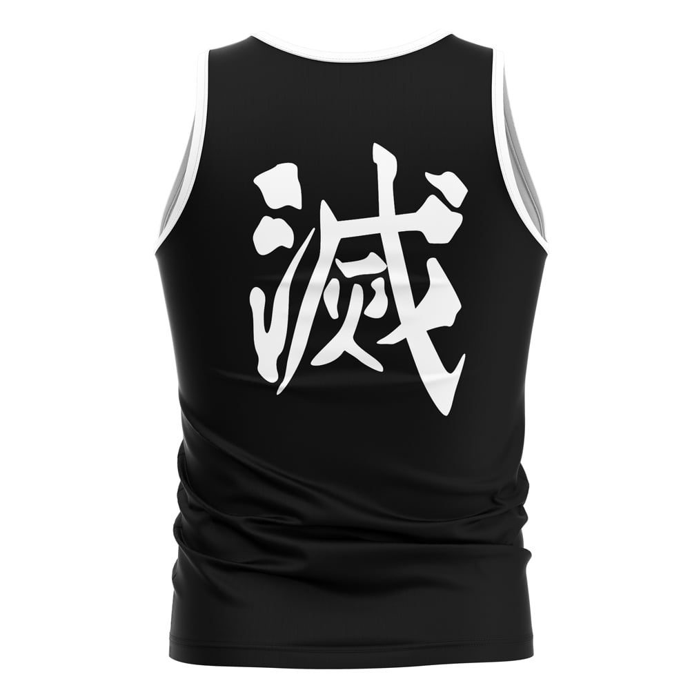 Hashira Tengen Uzui Demon Slayer Black Tank Top - Image 2