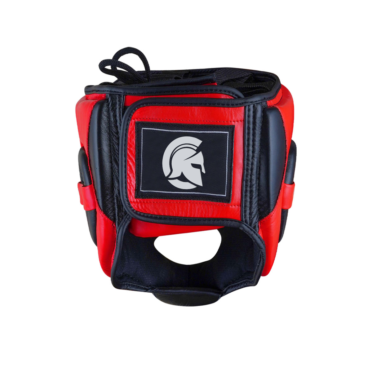 Head Guard Genuine Leather Red / Black - Image 2