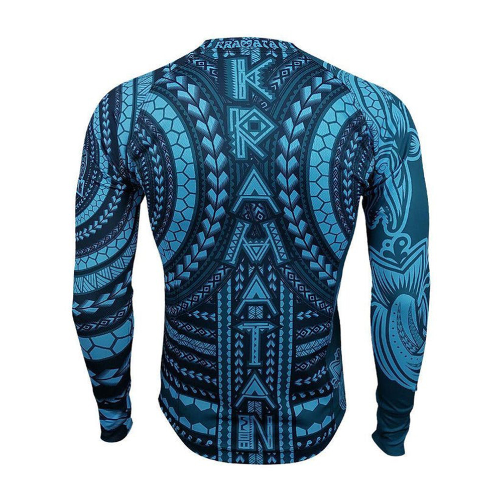 Maori Fish Hunter Long Sleeve Shirt - CoolMax Fishing Tee - Image 2