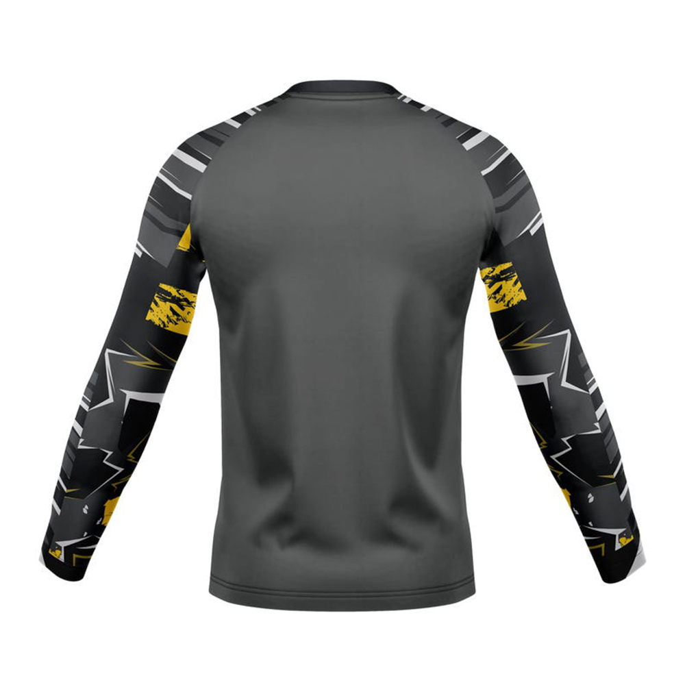 Men's Long Sleeve Rash Guard - StellMan BJJ MMA Compression Shirt - Image 2