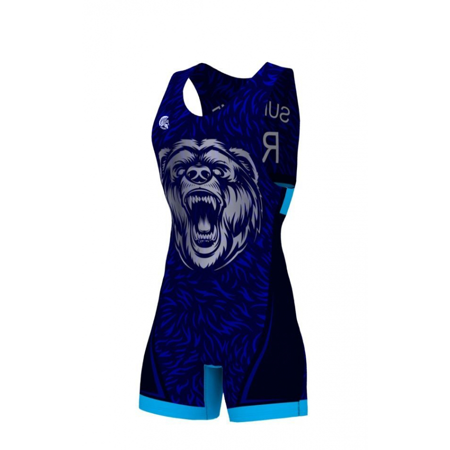 Wrestling Singlet - N4 Blue - Image 2