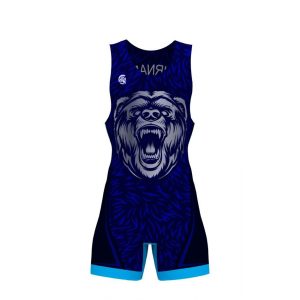 Wrestling Singlet - N4 Blue