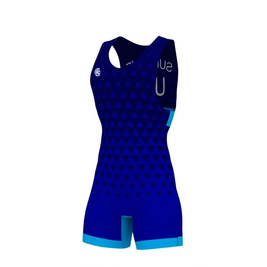Wrestling Singlet - N5 Blue - Image 4